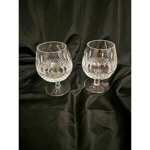 2 Waterford Crystal 'Colleen' short stem Brandy glasses
